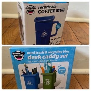 Recycling go green environmental pencil holder mug